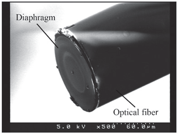 Ultra-miniature fiber-optic pressure sensor (O.D. 125µm)