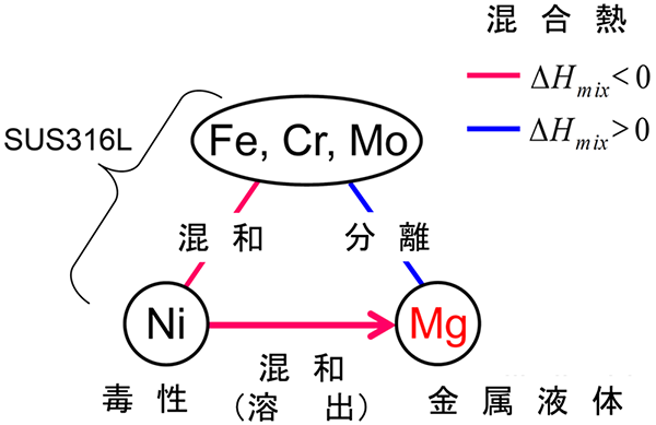 Dealloying reaction design to remove toxic Ni element from SUS316L surface